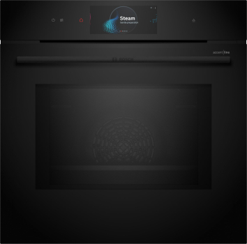 Bosch AccentLine HNG978QB1 - Serie 8 Backofen mit Mikrowelle mit 5 Jahre Garantie, Schwarz, 60 x 60 cm